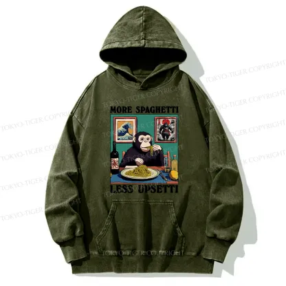 Tokyo-Tiger More Spaghetti Less Upset Bigfoot Washed Hoodie