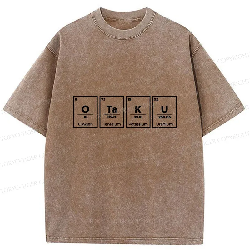 Tokyo-Tiger OTAKU Element Table Washed T-Shirt