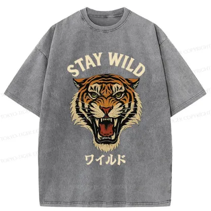 Tokyo-Tiger Wild Tiger Washed T-Shirt