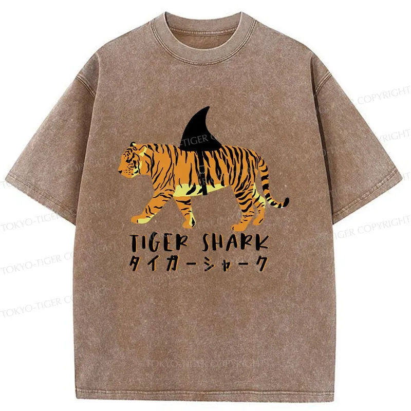 Tokyo-Tiger Funny Tiger Joke Washed T-Shirt