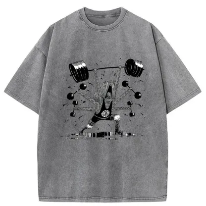 Tokyo-Tiger Octopus Is Working Hard Washed T-Shirt