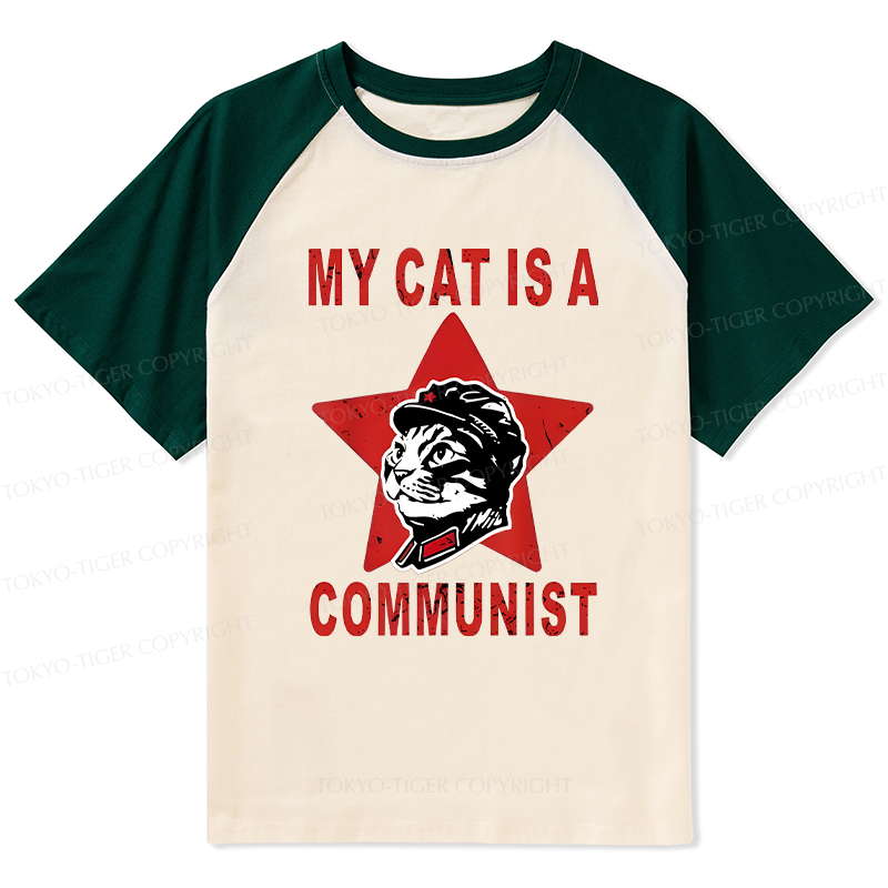 Tokyo-Tiger Funny Cat-ism Raglan T-shirt