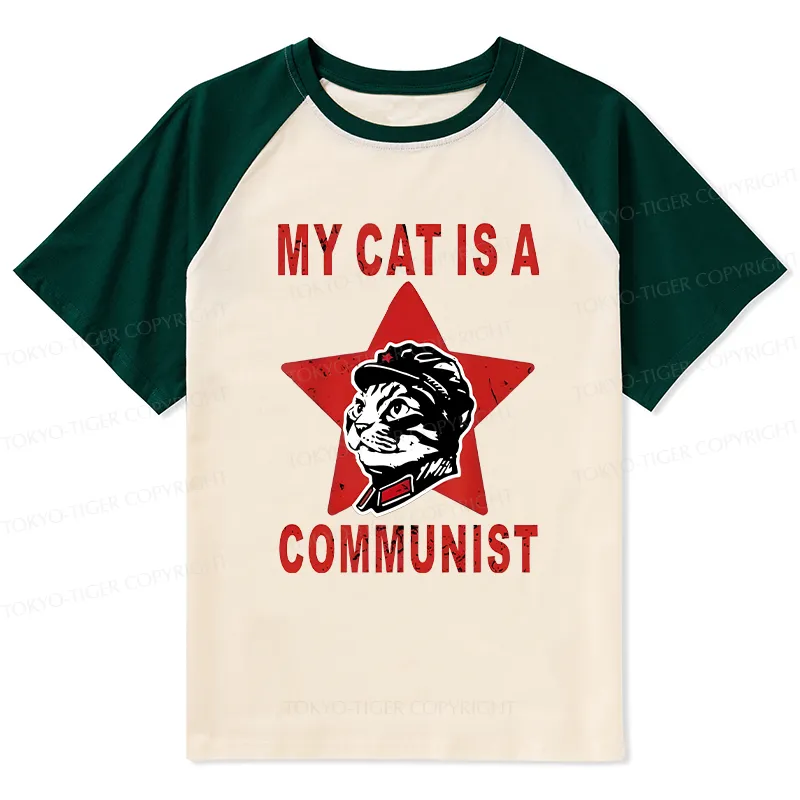 Tokyo-Tiger Funny Cat-ism Raglan T-shirt
