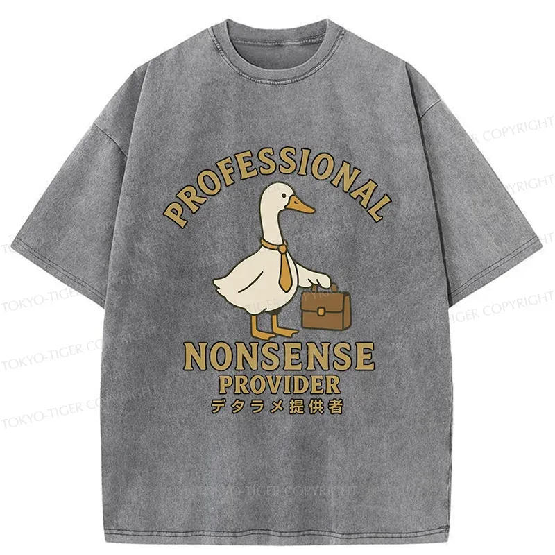Tokyo-Tiger Professional Goose Washed T-Shirt