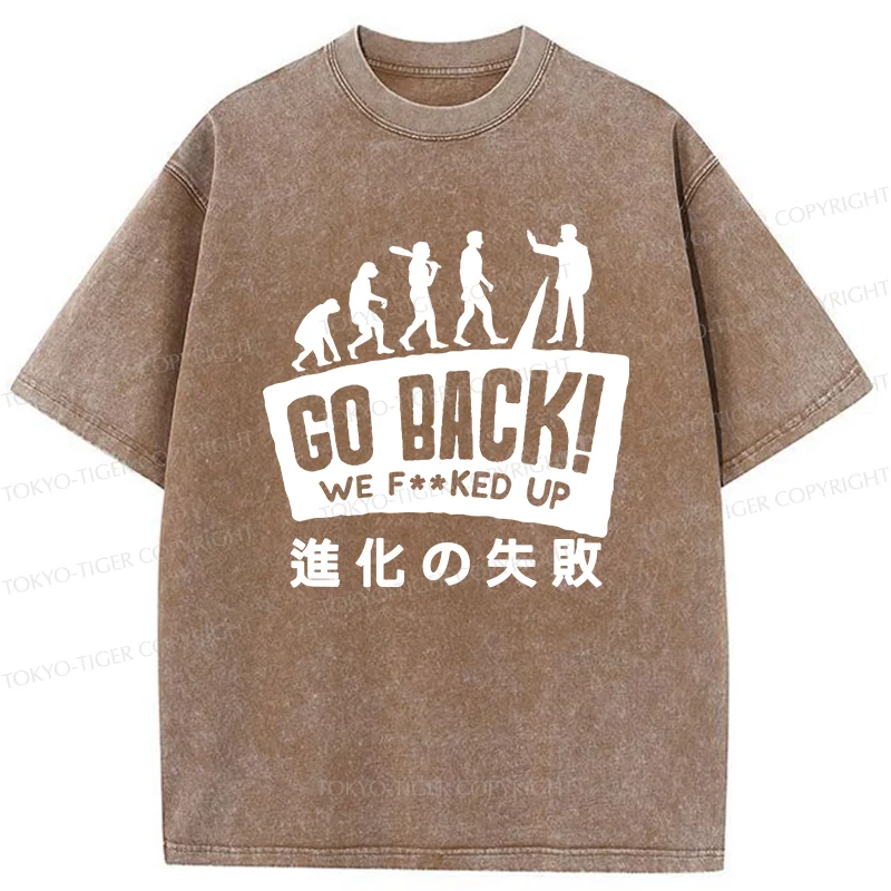 Tokyo-Tiger Evolutionary Failure Washed T-Shirt