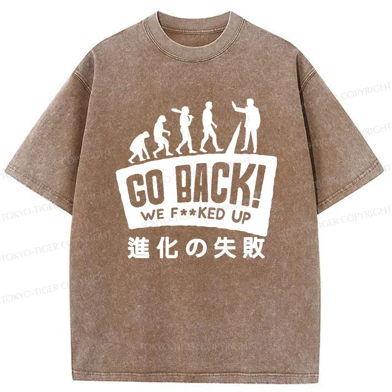 Tokyo-Tiger Evolutionary Failure Washed T-Shirt