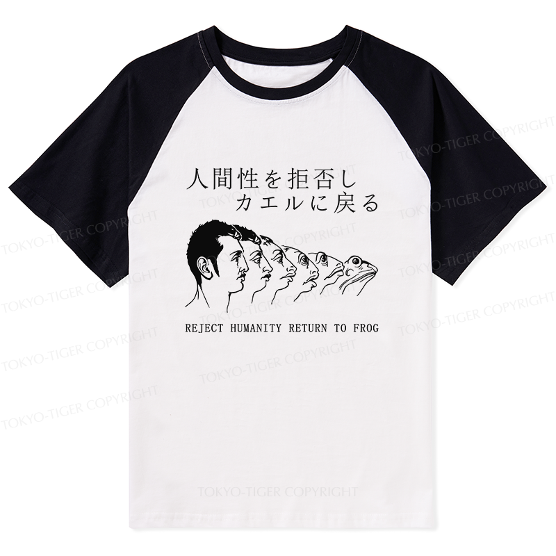Tokyo-Tiger Return To Frog Raglan T-shirt