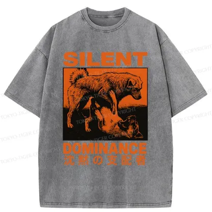 Tokyo-TigerSilent Dog King Washed T-Shirt