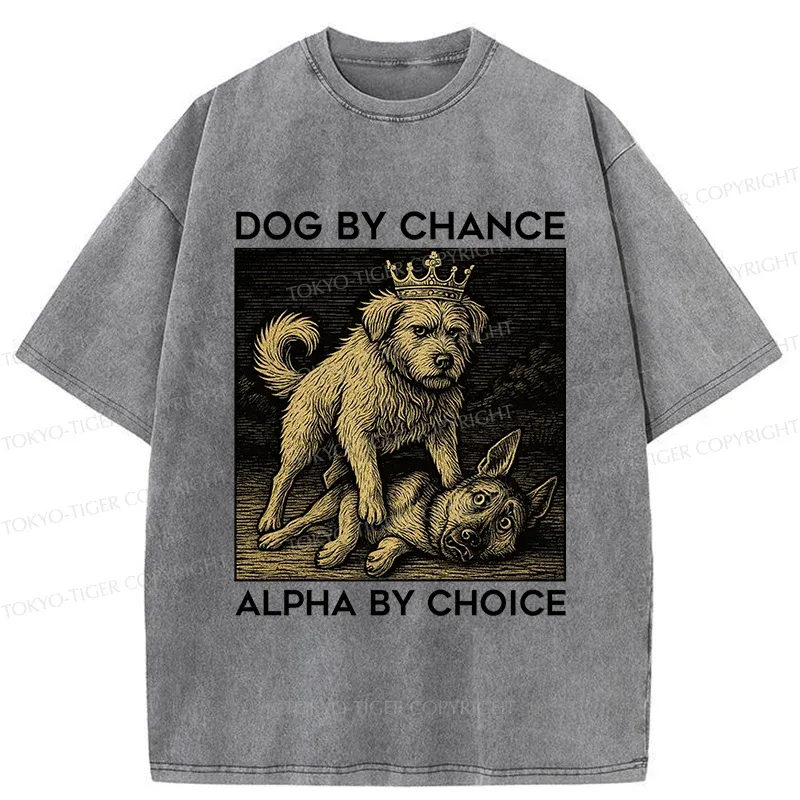 Tokyo-Tiger Birth Of The Dog King Washed T-Shirt