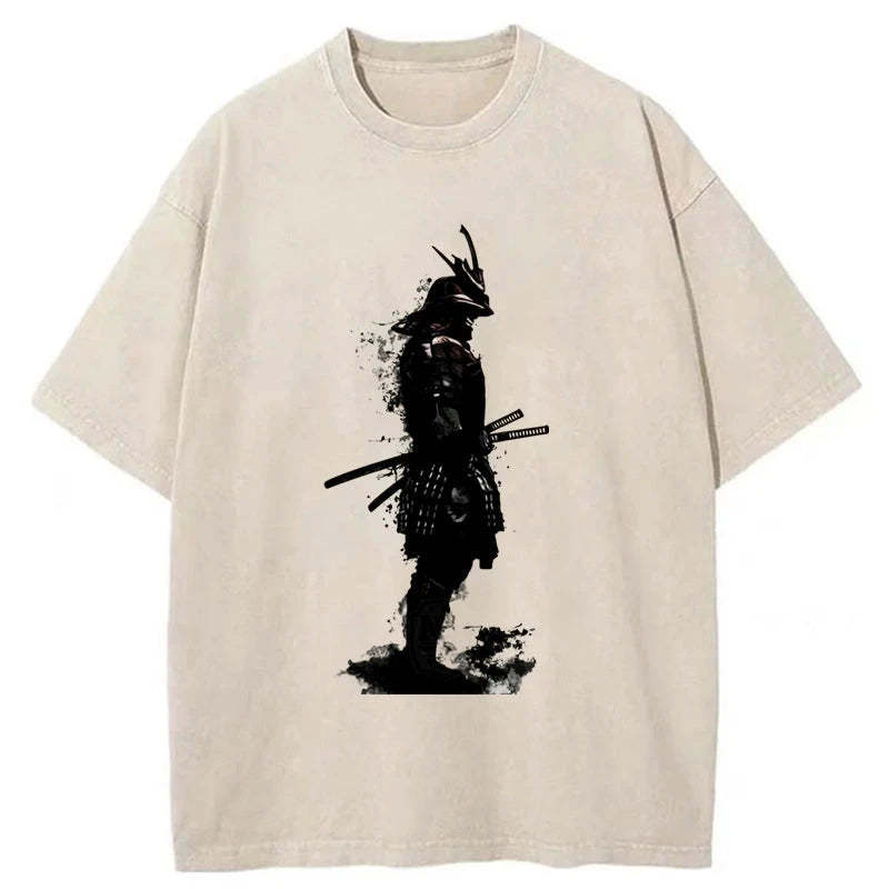 Tokyo-Tiger Armored Samurai Samurai Washed T-Shirt