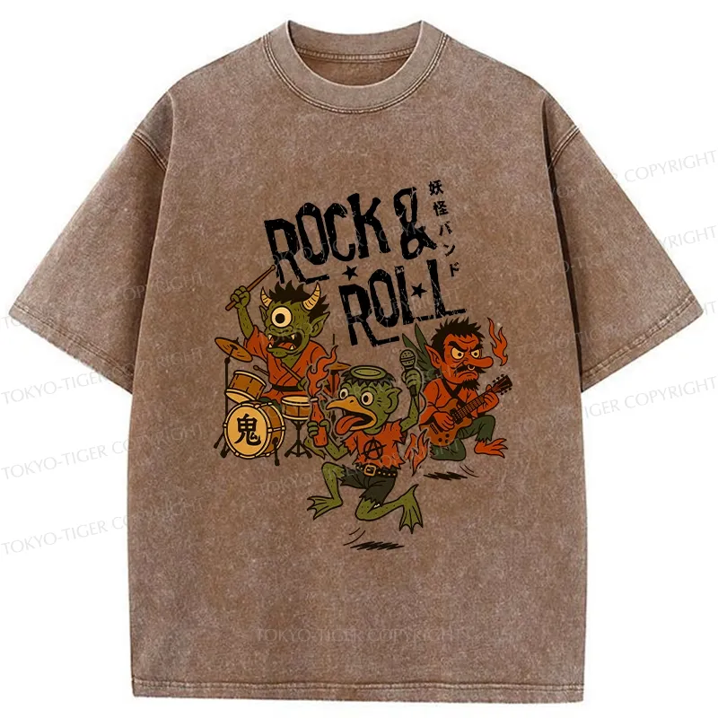 Tokyo-Tiger Yokai Band Washed T-Shirt