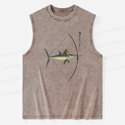 Tokyo-Tiger I Am Speed Washed Tank