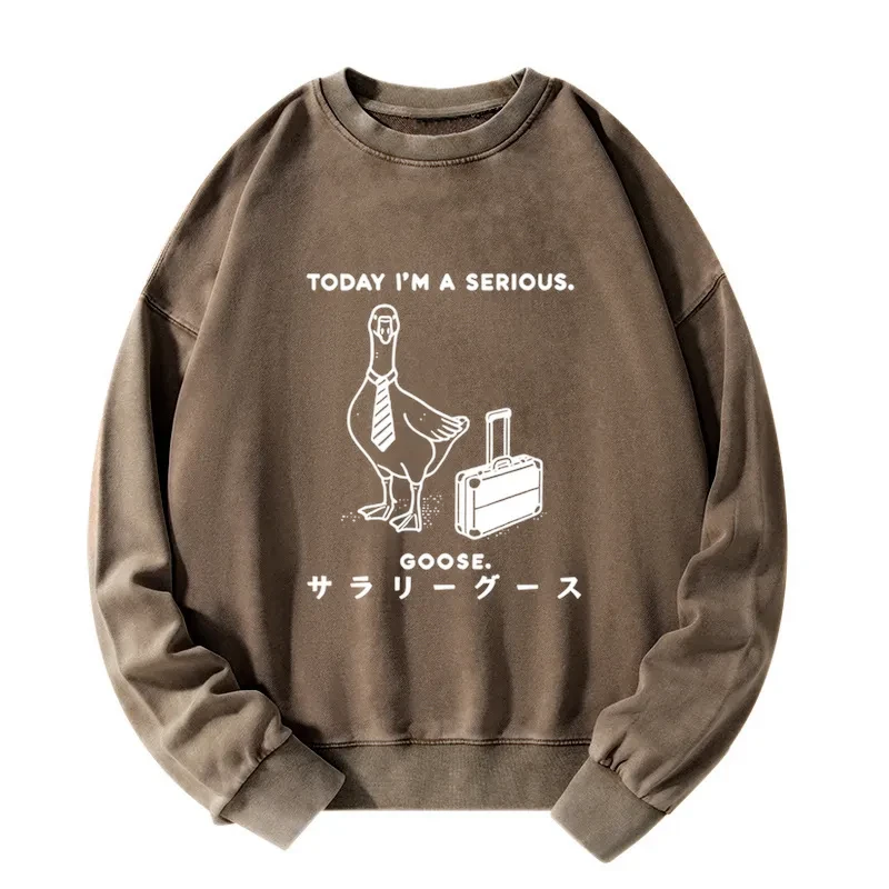 Tokyo-Tiger Hard Working Goose Washed Sweatshirt