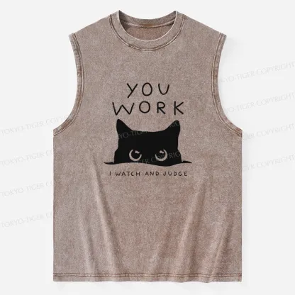 Tokyo-Tiger A Cat That Spies Washed Tank