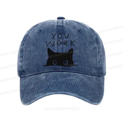 Tokyo-Tiger A Cat That Spies Washed Cap