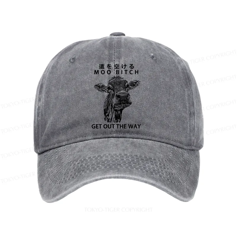Tokyo-Tiger Funny Cow Washed Cap