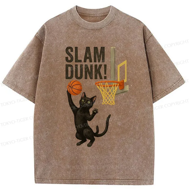 Tokyo-Tiger Black Cat Is Shooting Washed T-Shirt