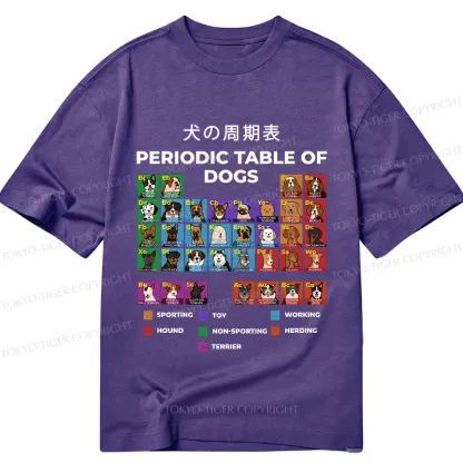Tokyo-Tiger Periodic Table Of Dogs Classic T-Shirt