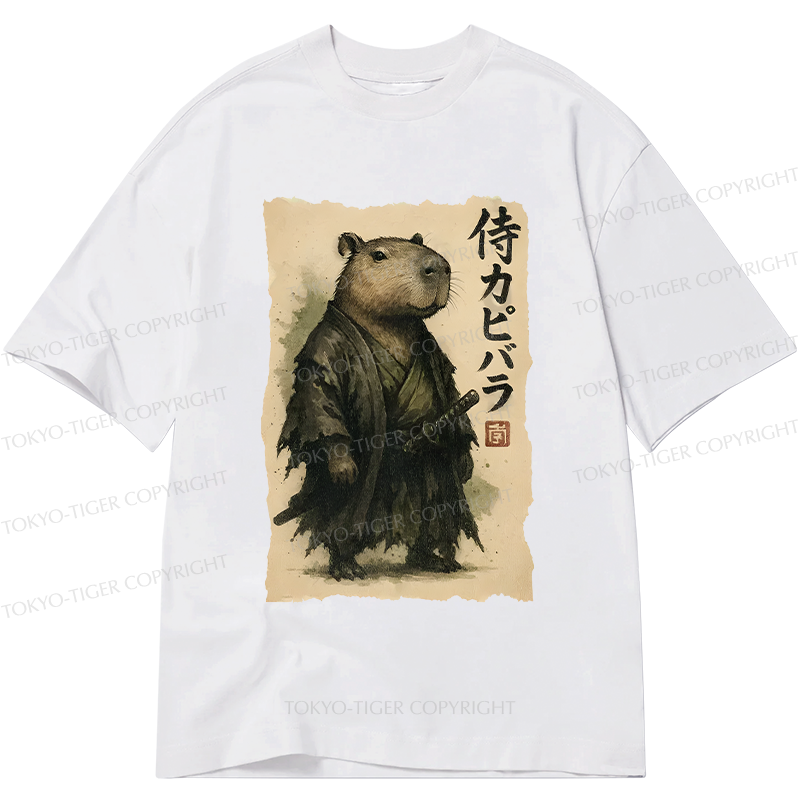 Tokyo-Tiger Capybara Samurai Classic T-Shirt