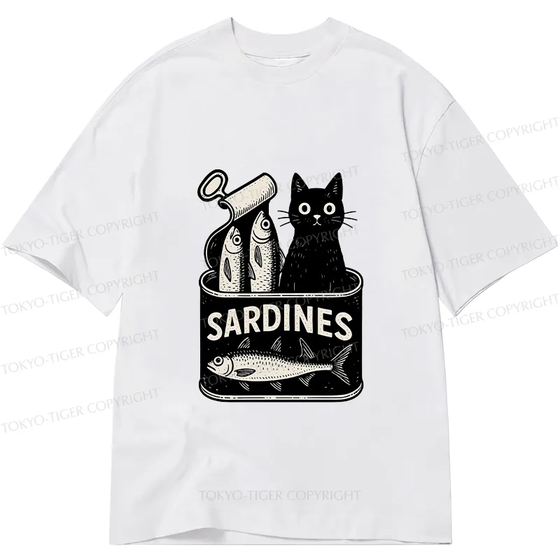Tokyo-Tiger Cat And Canned Fish Classic T-Shirt