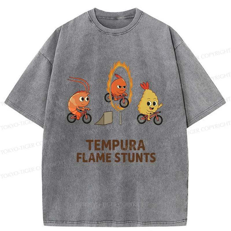 Tokyo-Tiger Tempura Acrobatic Washed T-Shirt