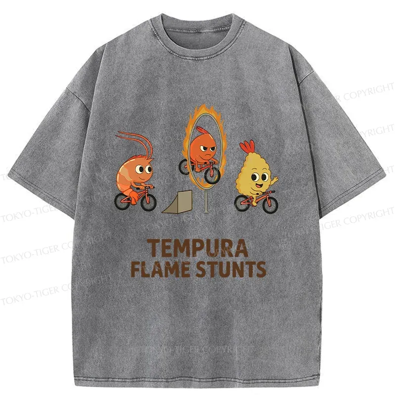 Tokyo-Tiger Tempura Acrobatic Washed T-Shirt