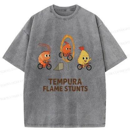 Tokyo-Tiger Tempura Acrobatic Washed T-Shirt