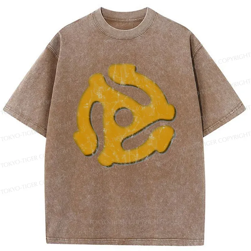 Tokyo-Tiger Record Adapter Washed T-Shirt