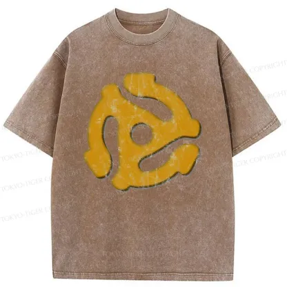 Tokyo-Tiger Record Adapter Washed T-Shirt