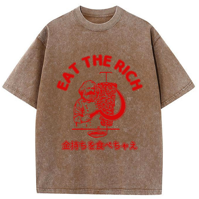 Tokyo-Tiger Eat The Rich Washed T-Shirt