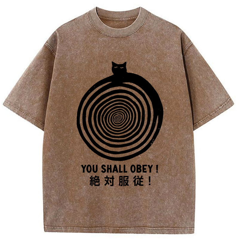 Tokyo-Tiger You Must Absolutely Obey Washed T-Shirt