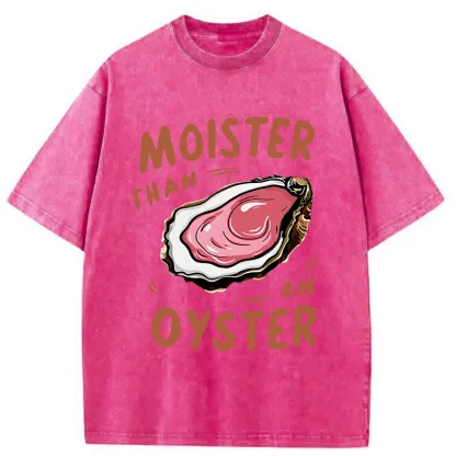 Tokyo-Tiger Oyster Funny Washed T-Shirt