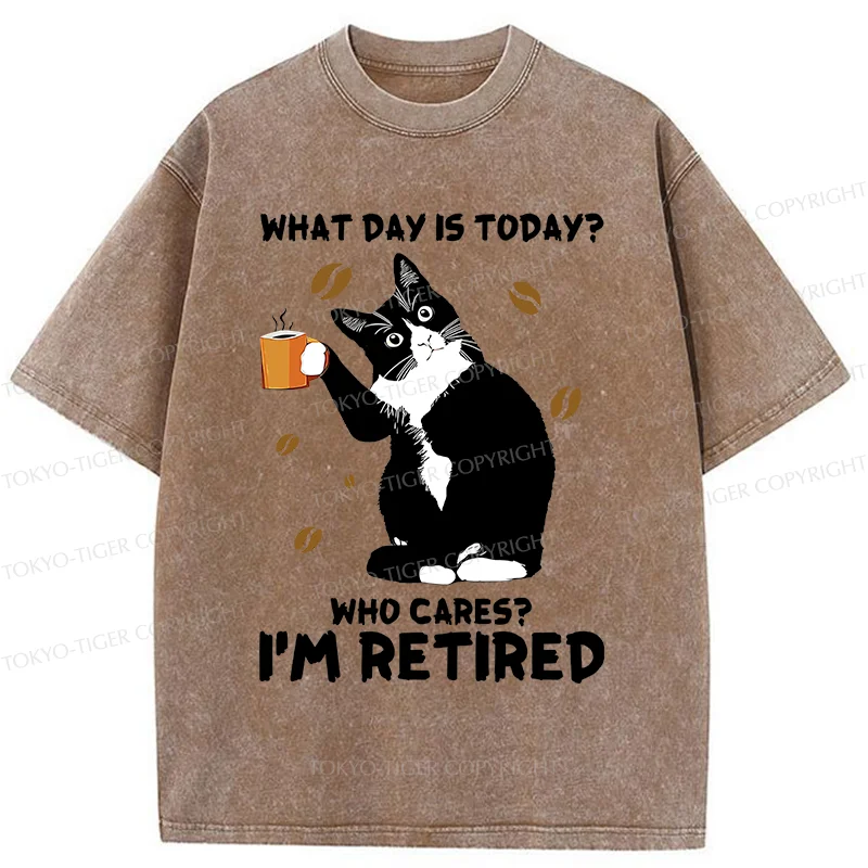 Tokyo-Tiger Retired Cat Washed T-Shirt