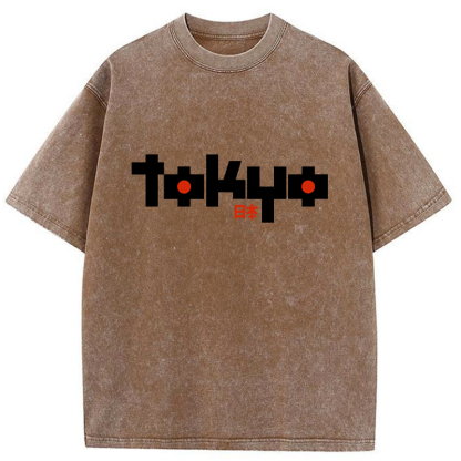 Tokyo-Tiger Japan Tokyo Washed T-Shirt