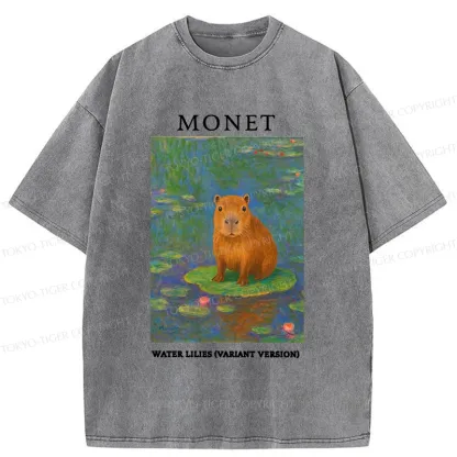 Tokyo-Tiger Monet's Capybara Washed T-Shirt