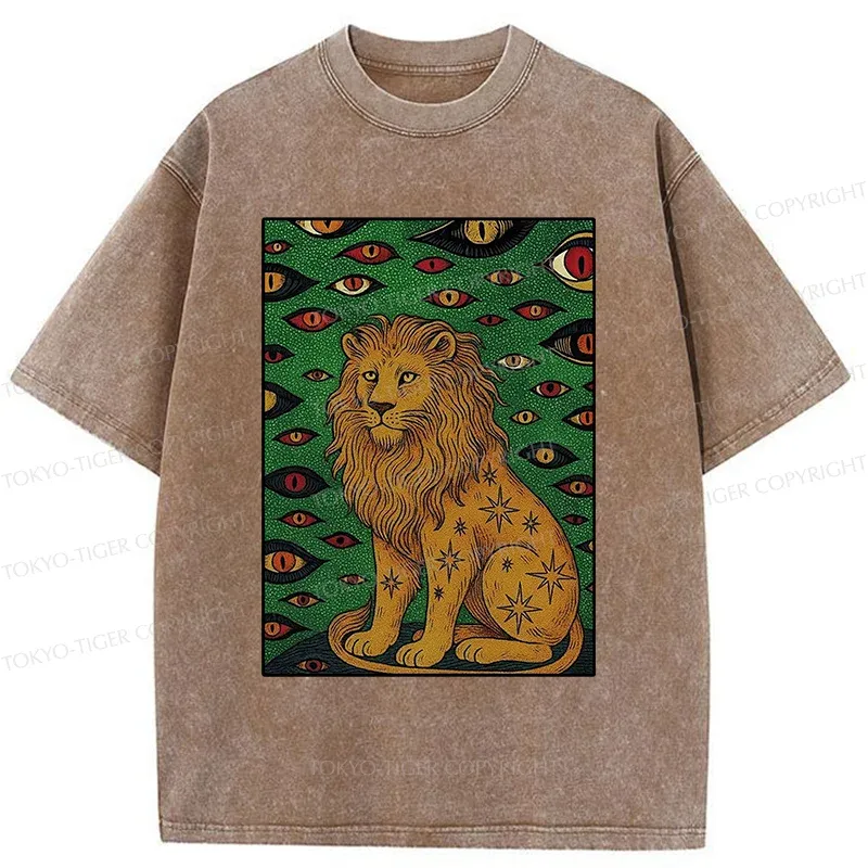 Tokyo-Tiger Mysterious Lion Washed T-Shirt