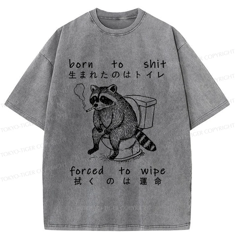 Tokyo-Tiger Decadent Raccoon Washed T-Shirt