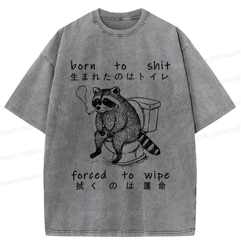 Tokyo-Tiger Decadent Raccoon Washed T-Shirt