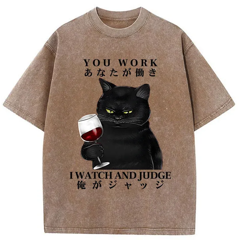 Tokyo-Tiger Cat Boss Japan Washed T-Shirt