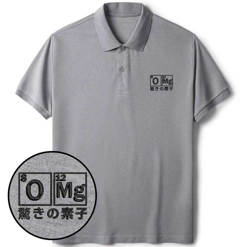 Tokyo-Tiger The Element Of Surprise Embroidered Polo T-Shirt
