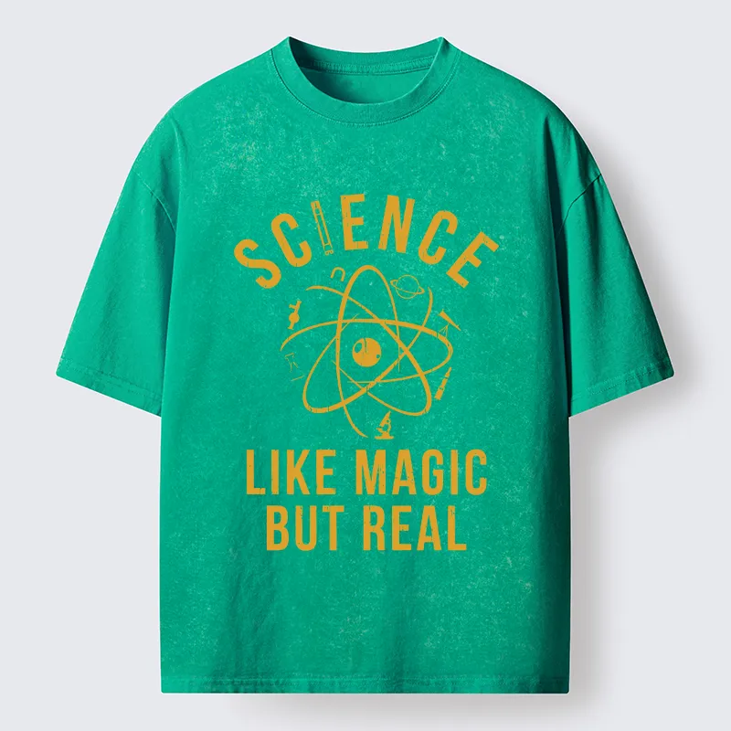 Tokyo-Tiger Science Is Magic Washed T-Shirt