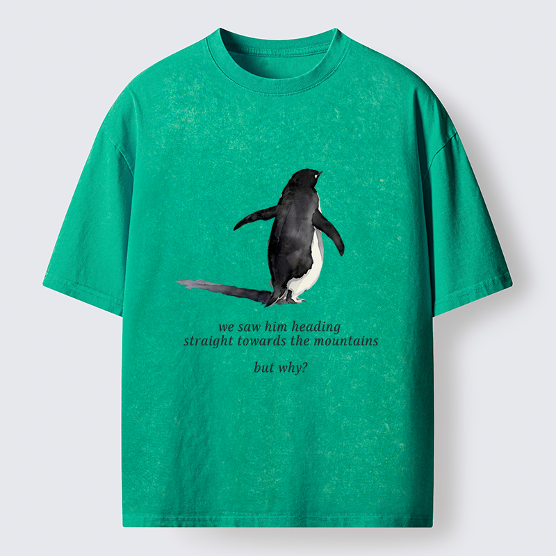 Tokyo-Tiger Lonely Penguin Washed T-Shirt