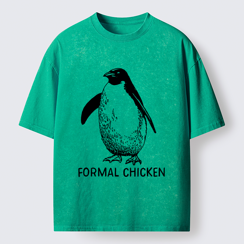 Tokyo-Tiger Funny Penguin Joke Meme Washed T-Shirt