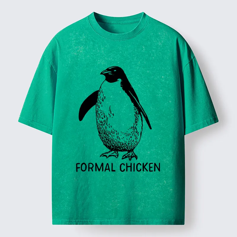 Tokyo-Tiger Funny Penguin Joke Meme Washed T-Shirt