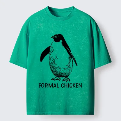 Tokyo-Tiger Funny Penguin Joke Meme Washed T-Shirt