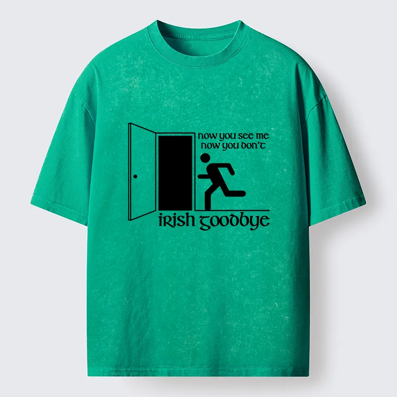 Tokyo-Tiger Irish Goodbye Exit Washed T-Shirt