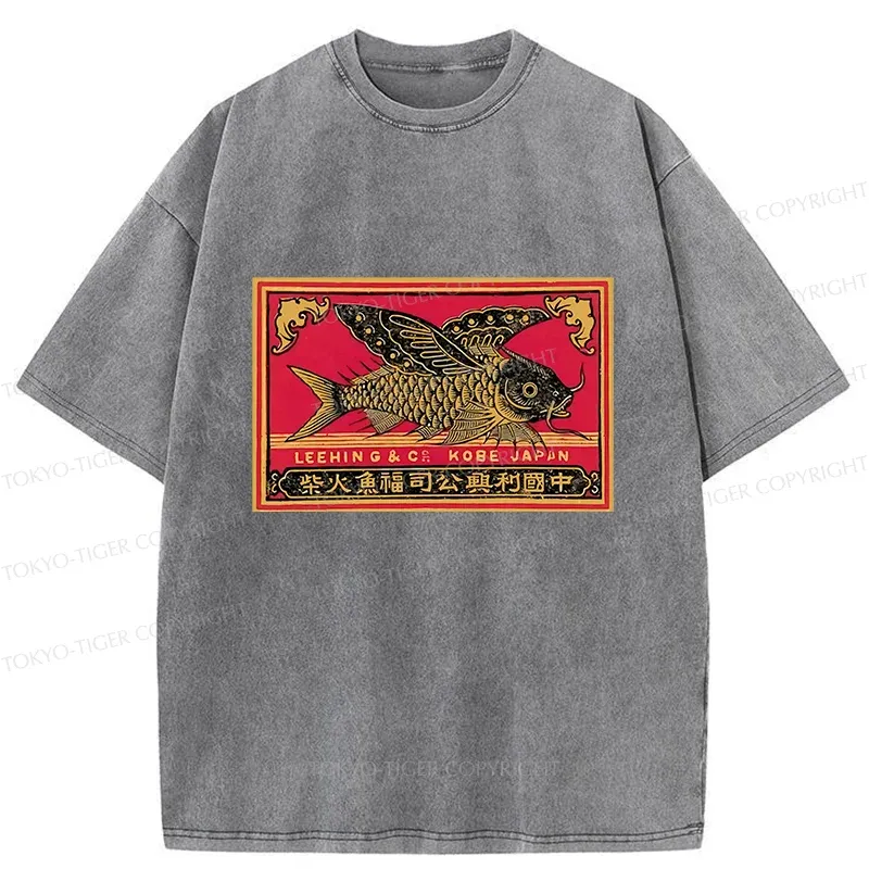 Tokyo-Tiger Flying Fish Washed T-Shirt