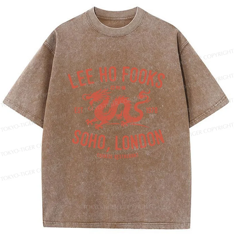Tokyo-Tiger Delicious Chinese Restaurant Washed T-Shirt