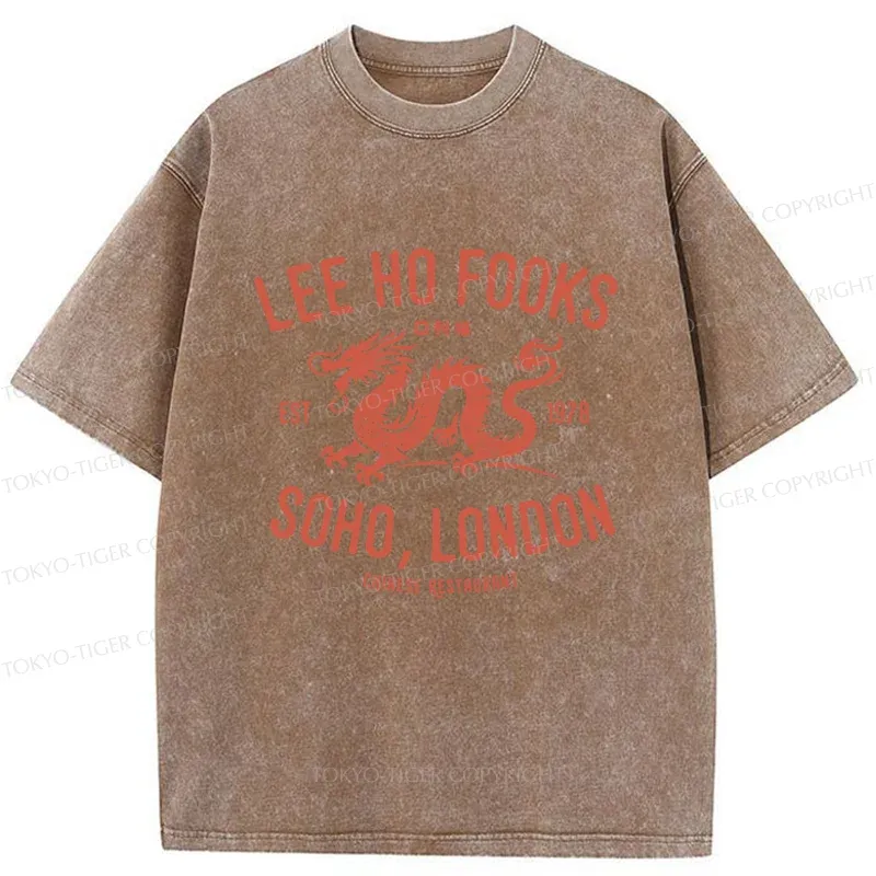 Tokyo-Tiger Delicious Chinese Restaurant Washed T-Shirt