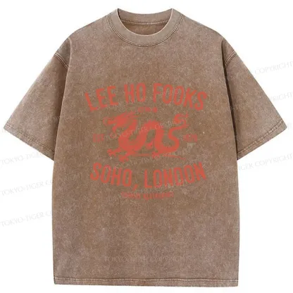 Tokyo-Tiger Delicious Chinese Restaurant Washed T-Shirt
